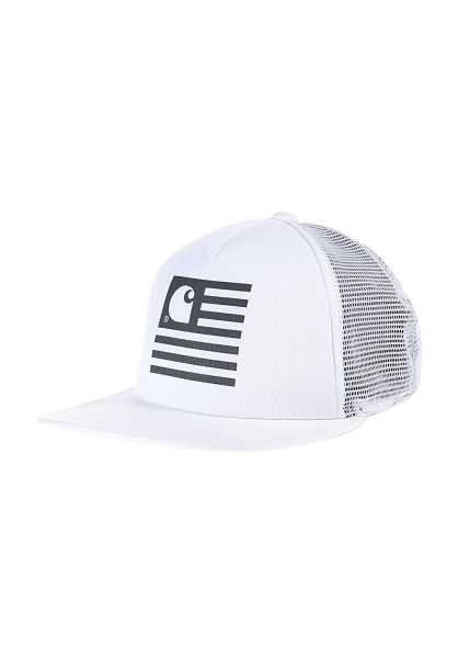 Carhartt Wip State - Bianco Uomo Trucker Modo Poco Costoso Cappello (P8428)